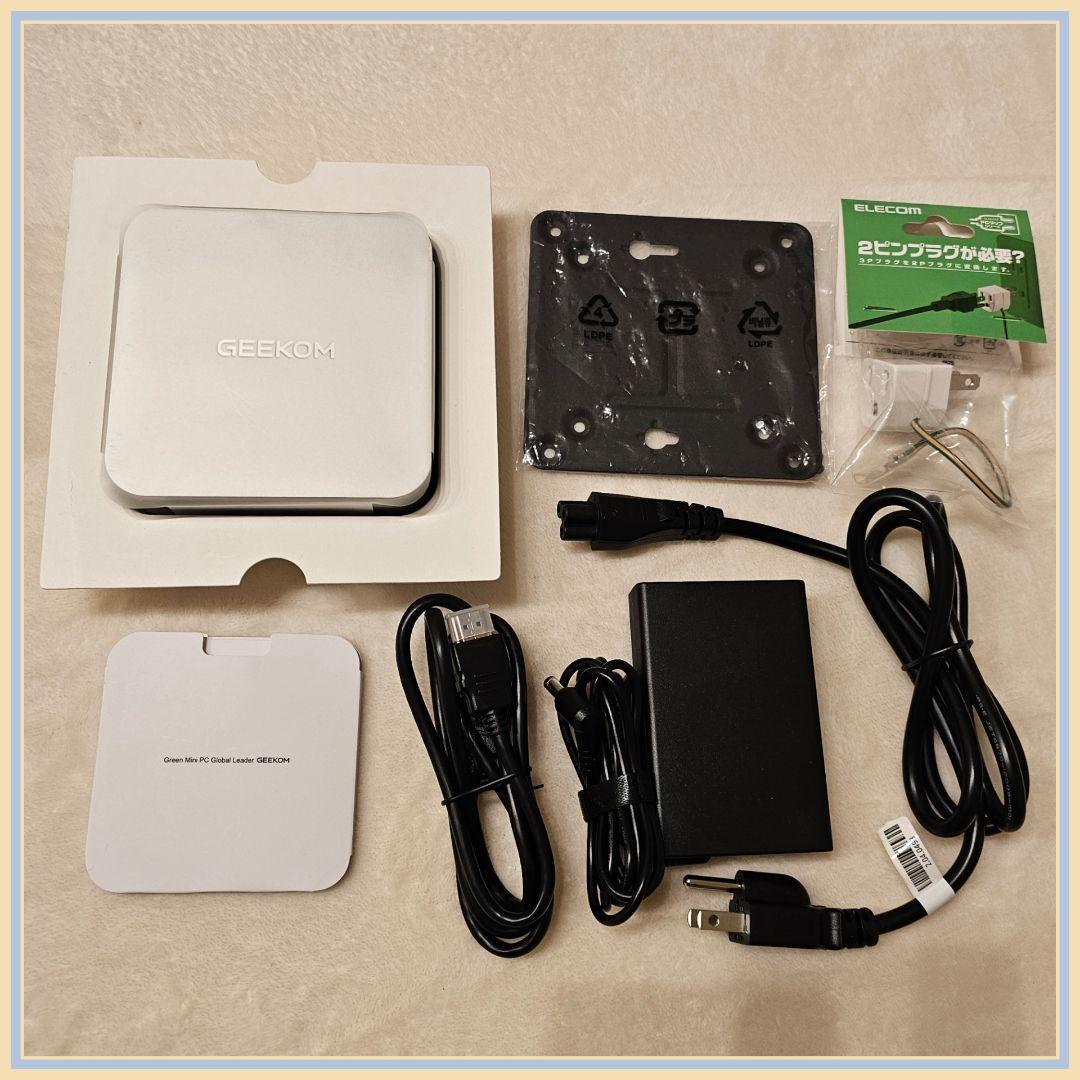 GEEKOM A6 ミニPC AMD Ryzen 7 ACアダプターなし