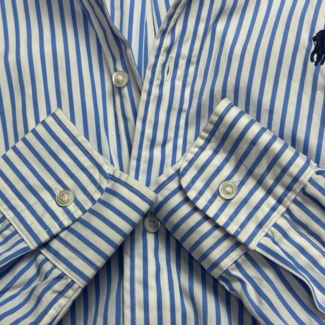 極美品♡XL ラルフローレン　ロングワンピース ベルト　ストライプ　ポニー　現行