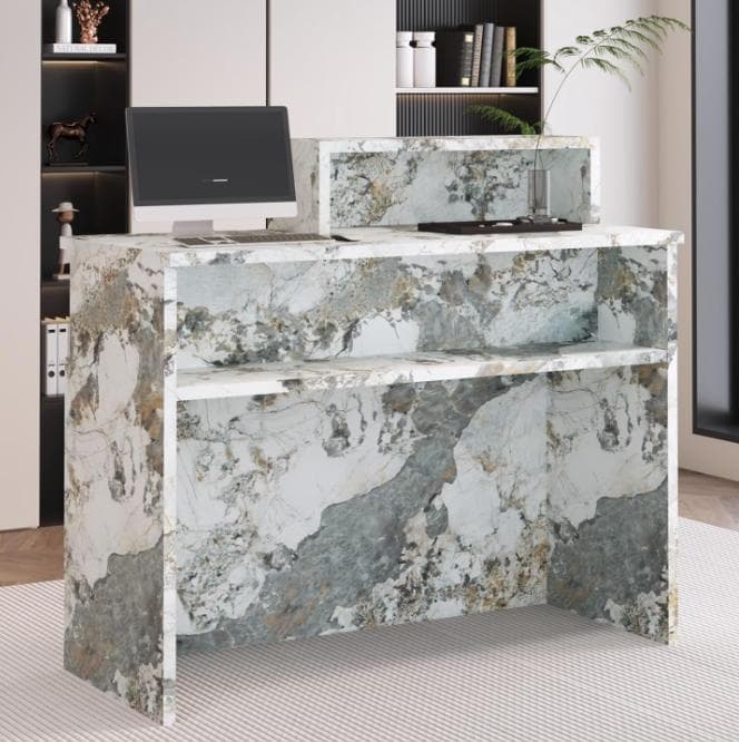 新品☆レジカウンター 受付カウンターデスク 小型受付　おしゃれテーブル送料無料