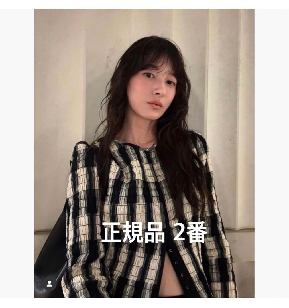 【正規品】CLANE SHIRRING DESIGN BLOUSE size2