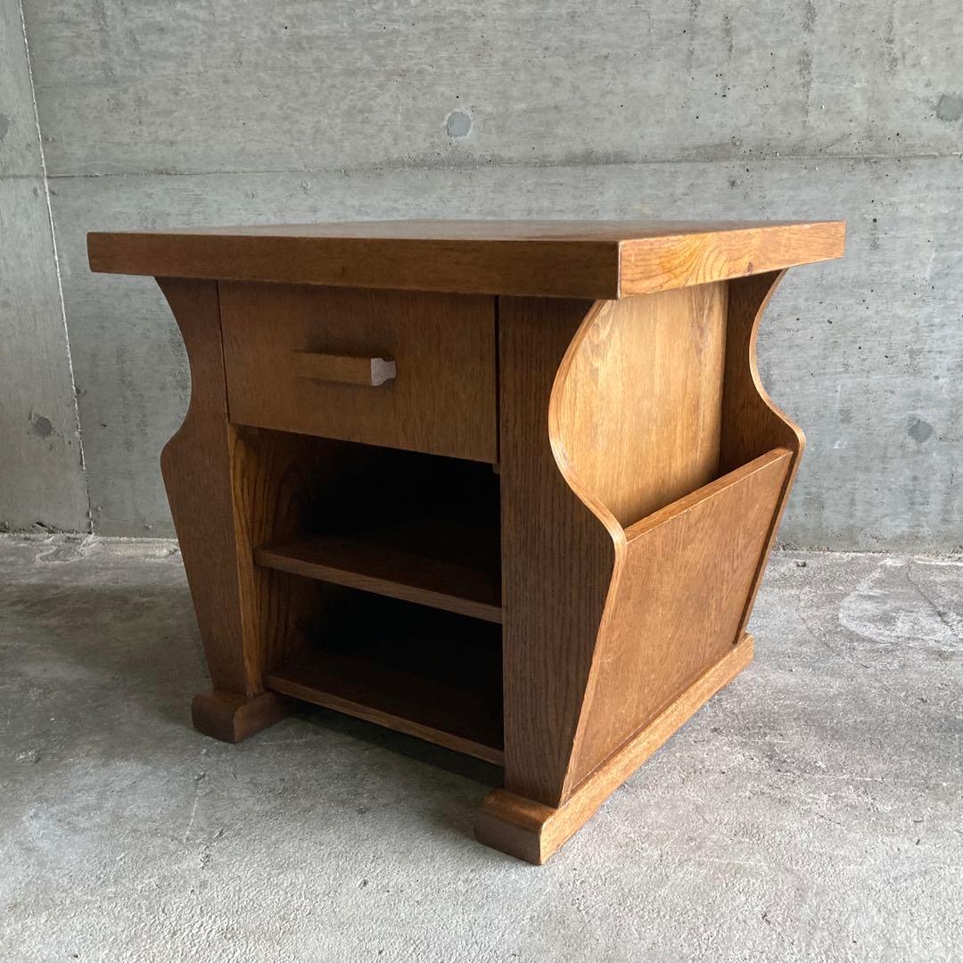 オランダ サイドテーブル チェスト ラック 棚 木製 オーク材 家具 レトロ