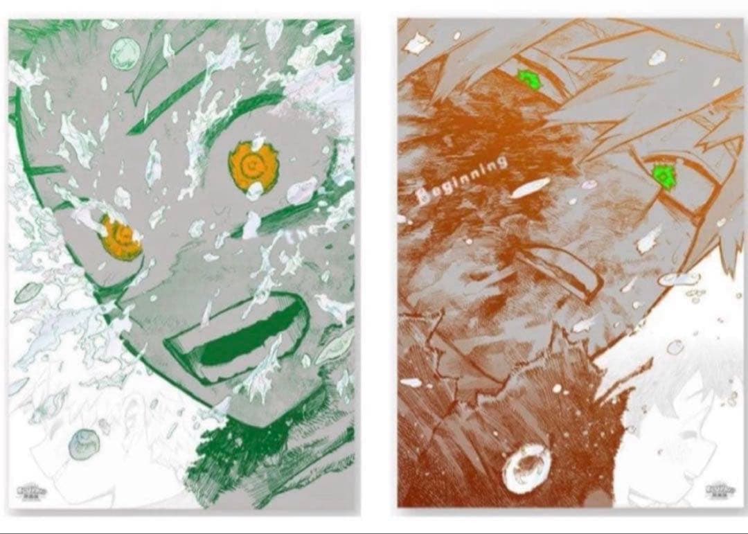 ヒロアカ 原画展 A2アートポスター 2枚セット The Beginning