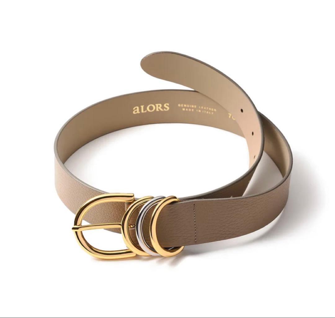 【美品】aLORS Paris Cappuccino(トープ)ベルト70