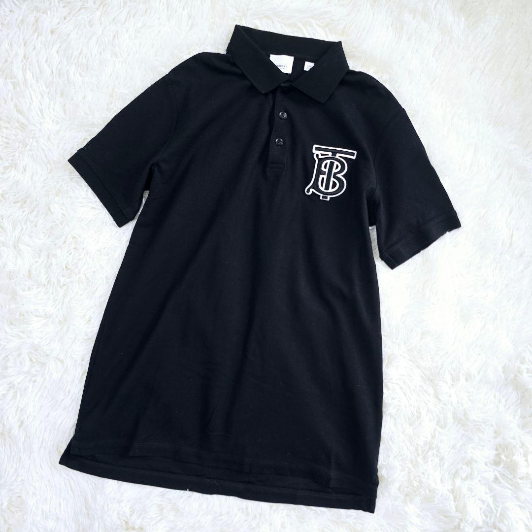 caprice様✨バーバリー TBロゴ ワンポイント ポロシャツ ブラック