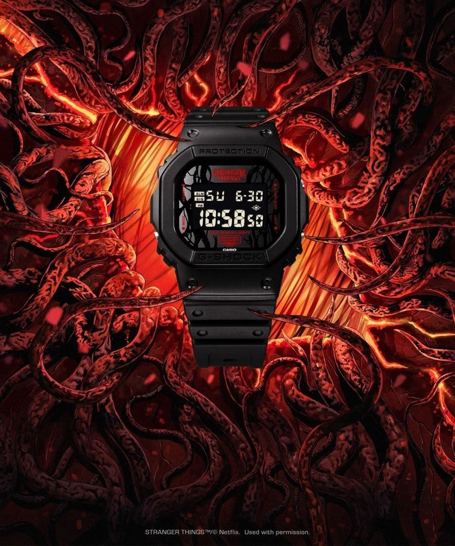 時計 G-SHOCK DW-5600STT-1JR Stranger Things