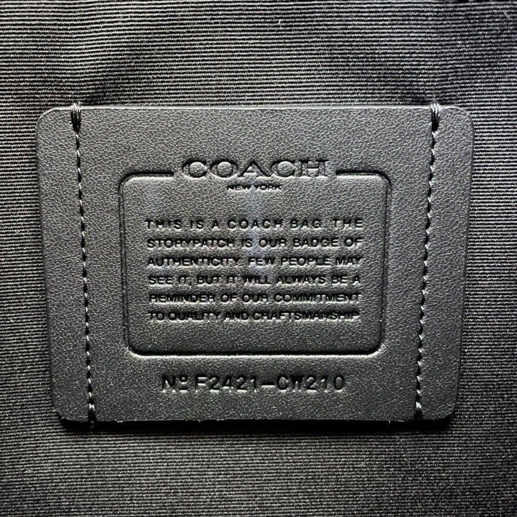 未使用 コーチ ワーナー バックパック ビジネスバッグ レザー A4可 グリーン