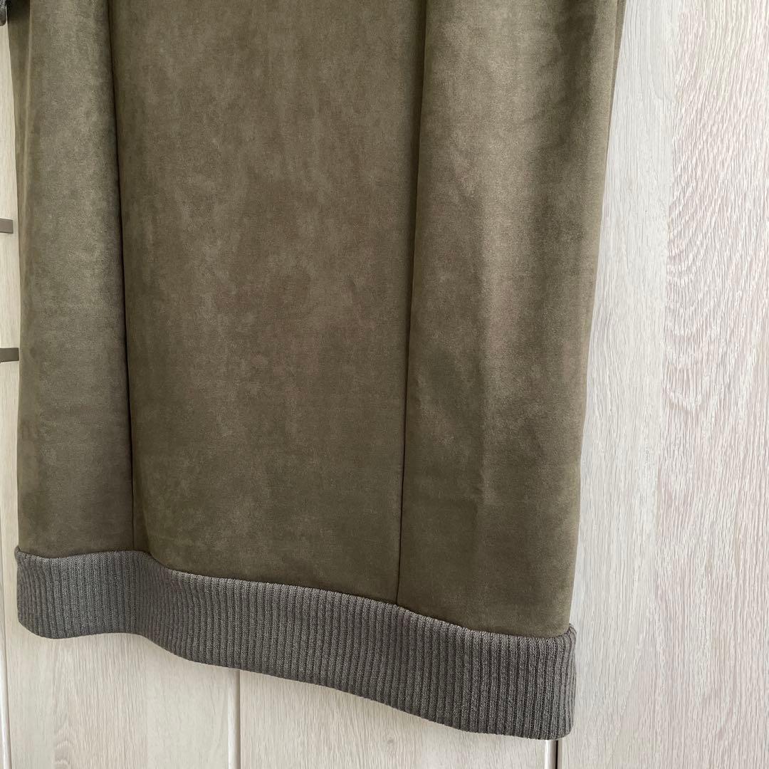 新品 ヤマダヤ Vin スウェード風 ロングワンピース 9号