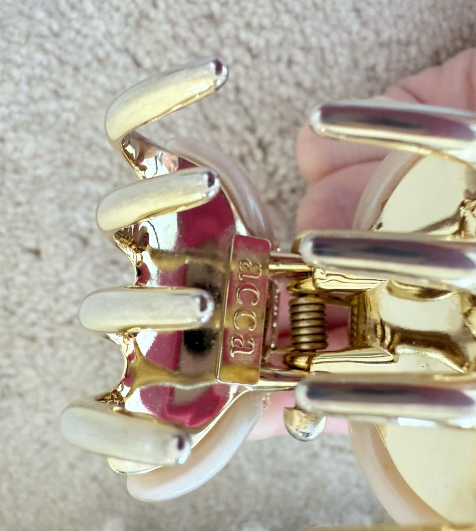 acca アッカ ヘアクリップ L・Sセット ベージュ ティアラクィーン