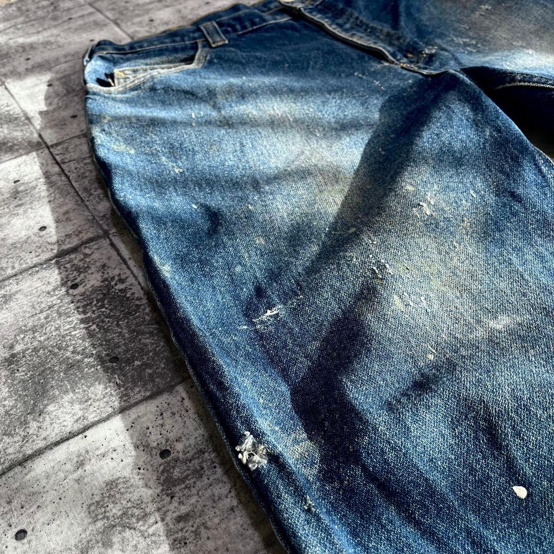 90-00s Carhartt カーハート ペンキダメージ デニムパンツ 36