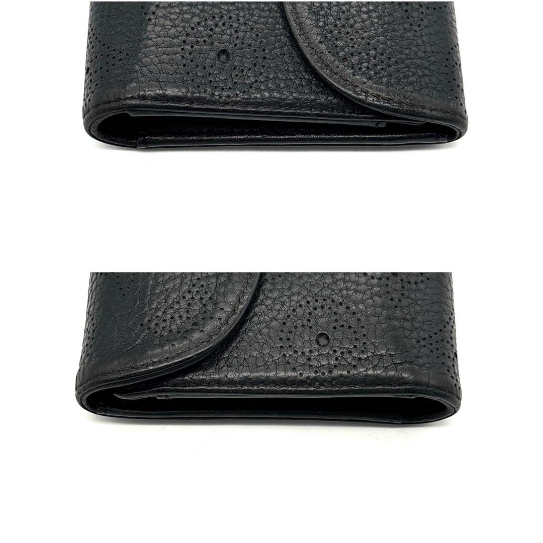 極美品◆ルイヴィトン ポルトフォイユ アメリア モノグラム マヒナ ノワール 黒