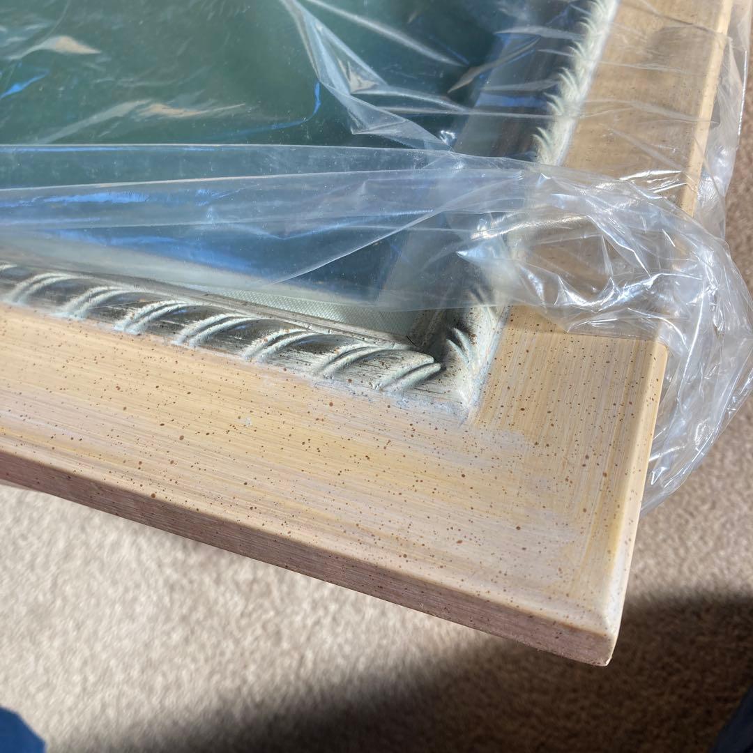 く*み様 B F6号 内側青銅色混じりの銀色と金色 油彩額縁 同種デザイン 3点