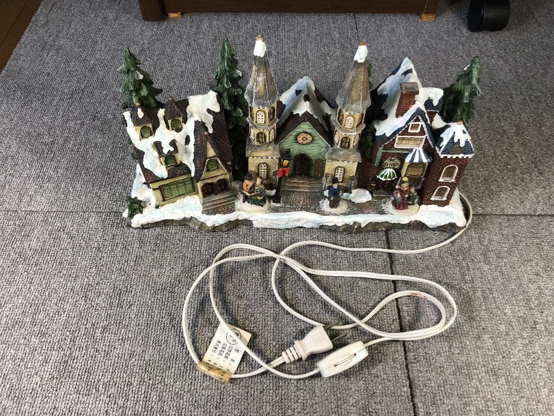 クリスマスヴィレッジ ジオラマ 電飾付