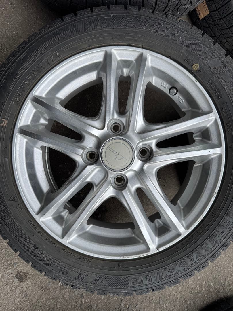 ①ノンノン 155/65R14 ダンロップ WM03 ホイール A0139