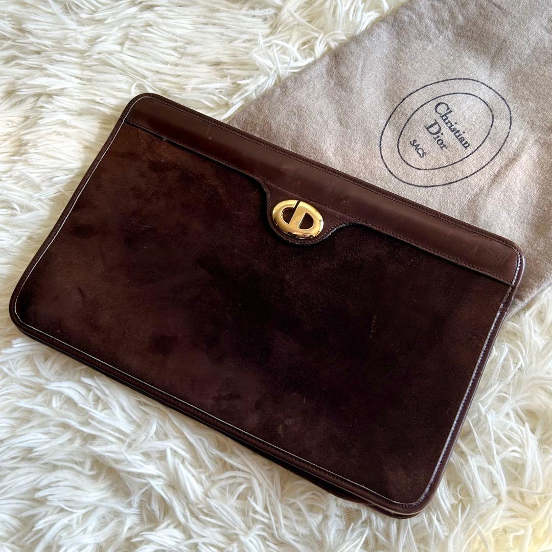 クリスチャンディオール Christian Dior クラッチ スウェード