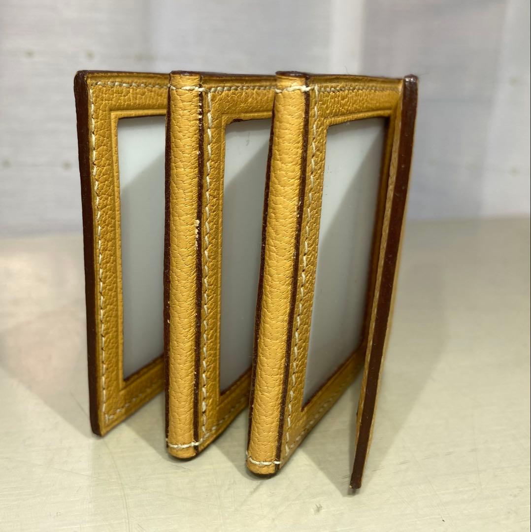 エルメス　ミニフォトフレーム　6枚用　イエロー　HERMES ギフト対応可能