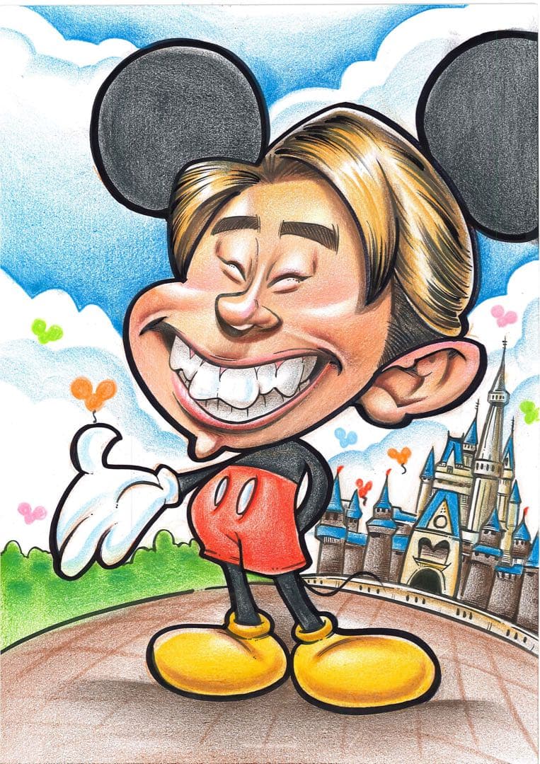 世界で1枚の手描きのオーダーメイド似顔絵★家族一緒に★結婚記念日★お祝い