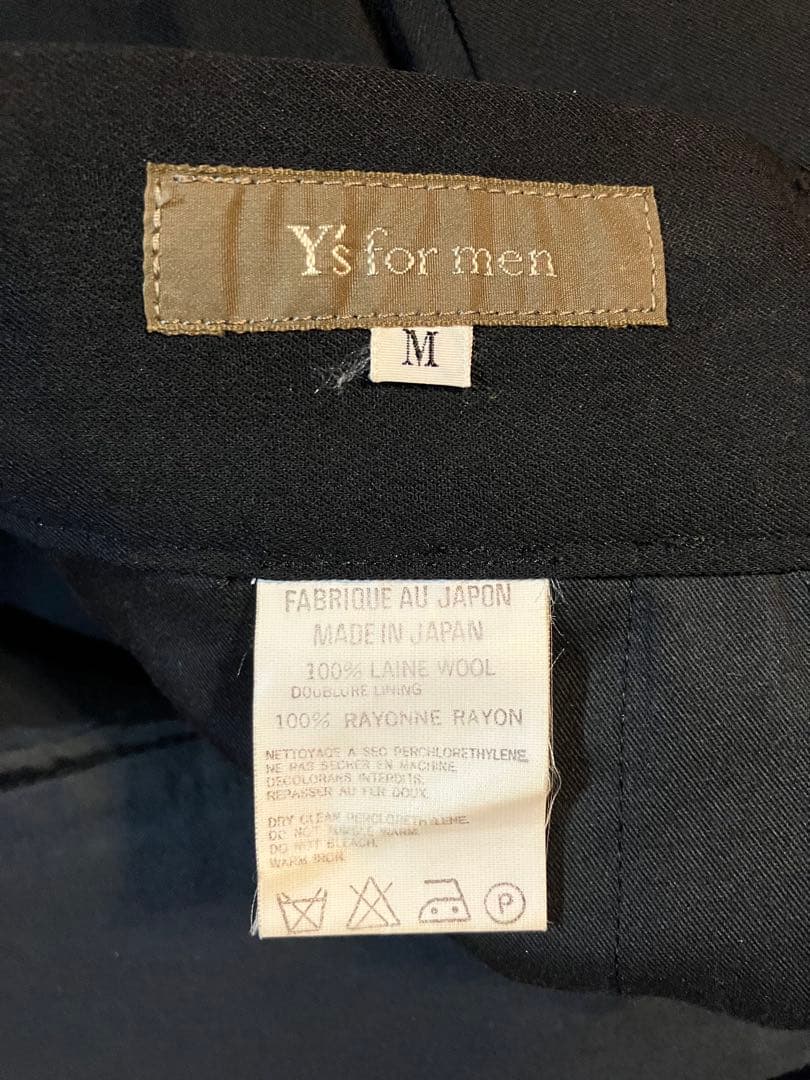 ワイズフォーメン　ウールギャバジン　スラックスパンツ　ヨウジヤマモト