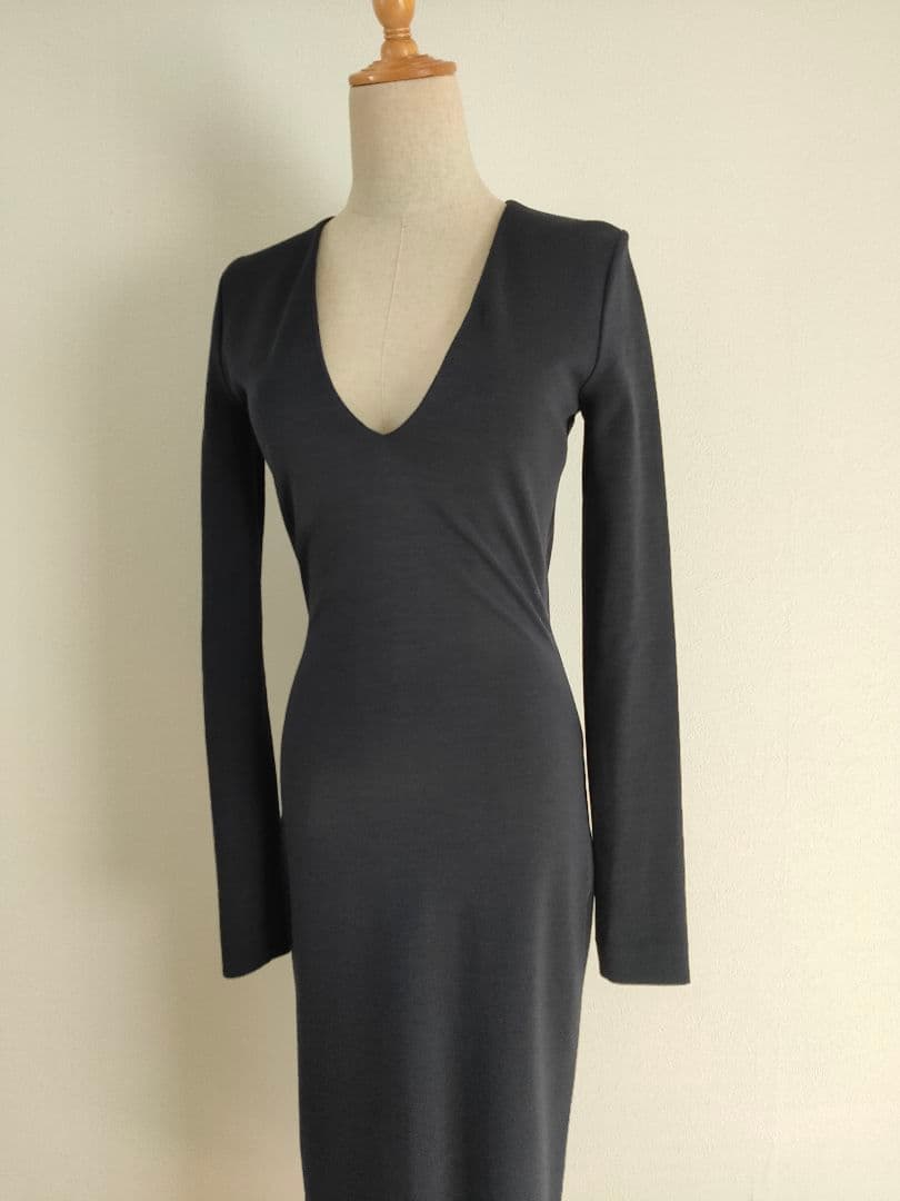 ★ ディースクエアード イタリア製 Vネック 羊毛 タイト ワンピース