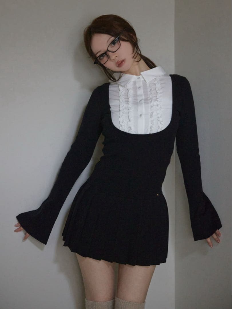 andmary Lotta frill mini dress 新品未開封品