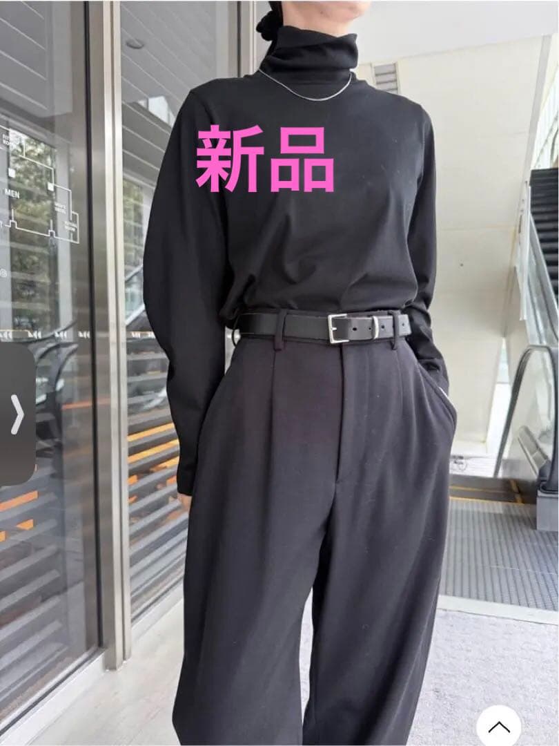 【新品未使用】LOEFFクレセントスリーブ タートルネック カットソー