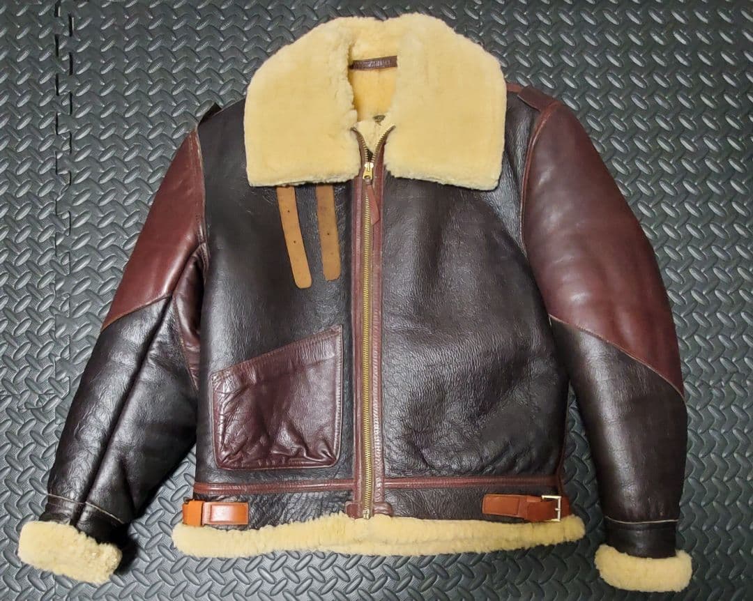 希少 エアロレザー B3 大戦モデル ムートン フライトジャケット
