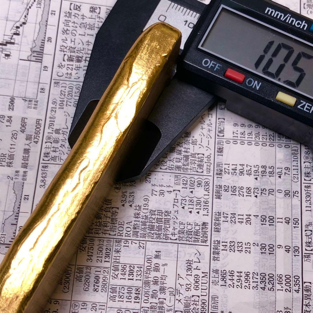 古銭　金貨　開運金棒·金元寶 「純淨金條 千足純條 景福」縁起物　金錠 美品