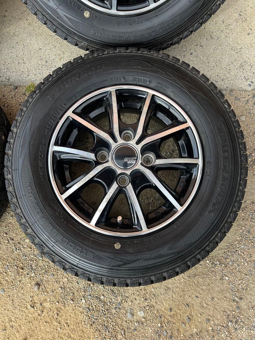 国産　2024年製　スタッドレス　145/80R12 4本　キャリー　ハイゼット