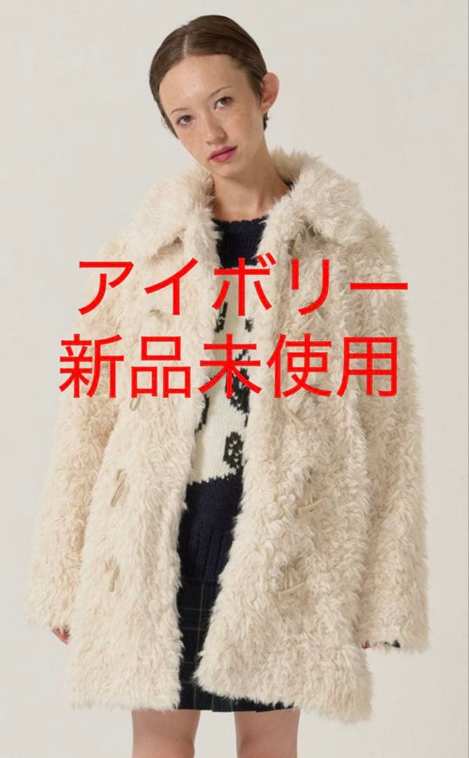 フェイクファー ダッフルコート TINA：JOJUN 新品未使用
