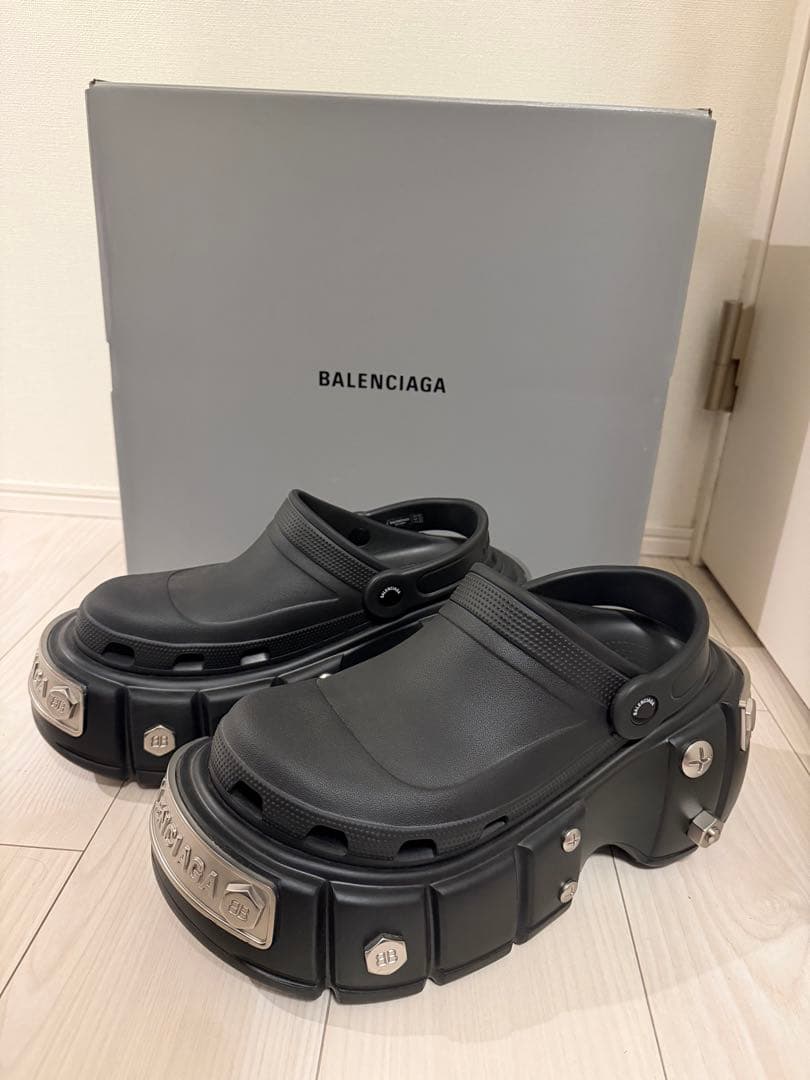 正規品 BALENCIAGA バレンシアガ クロックス ブラック サイズ42