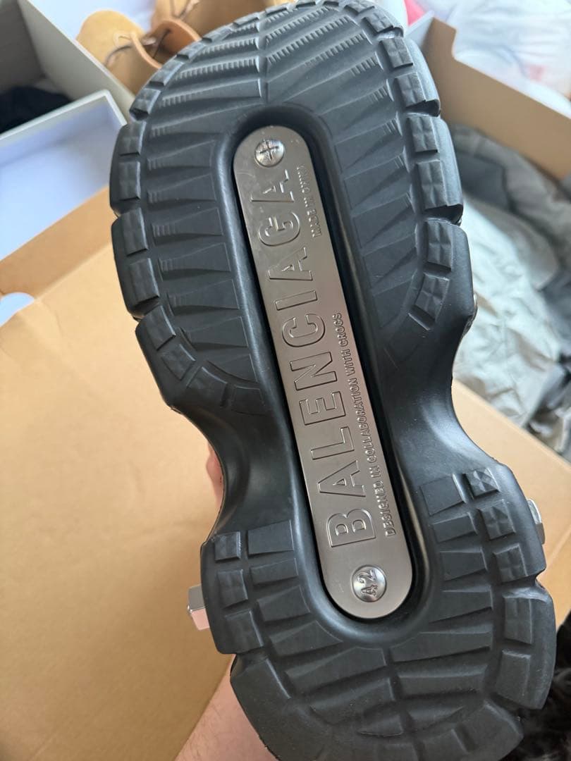 正規品 BALENCIAGA バレンシアガ クロックス ブラック サイズ42