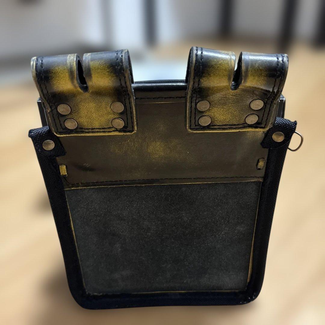 ニックスガラス革　バリ補強腰袋