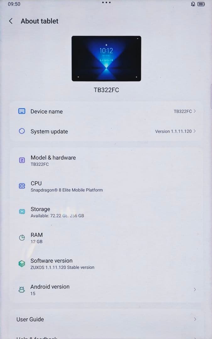 LENOVO LEGION Y700 Gen4（中国版） 12/256