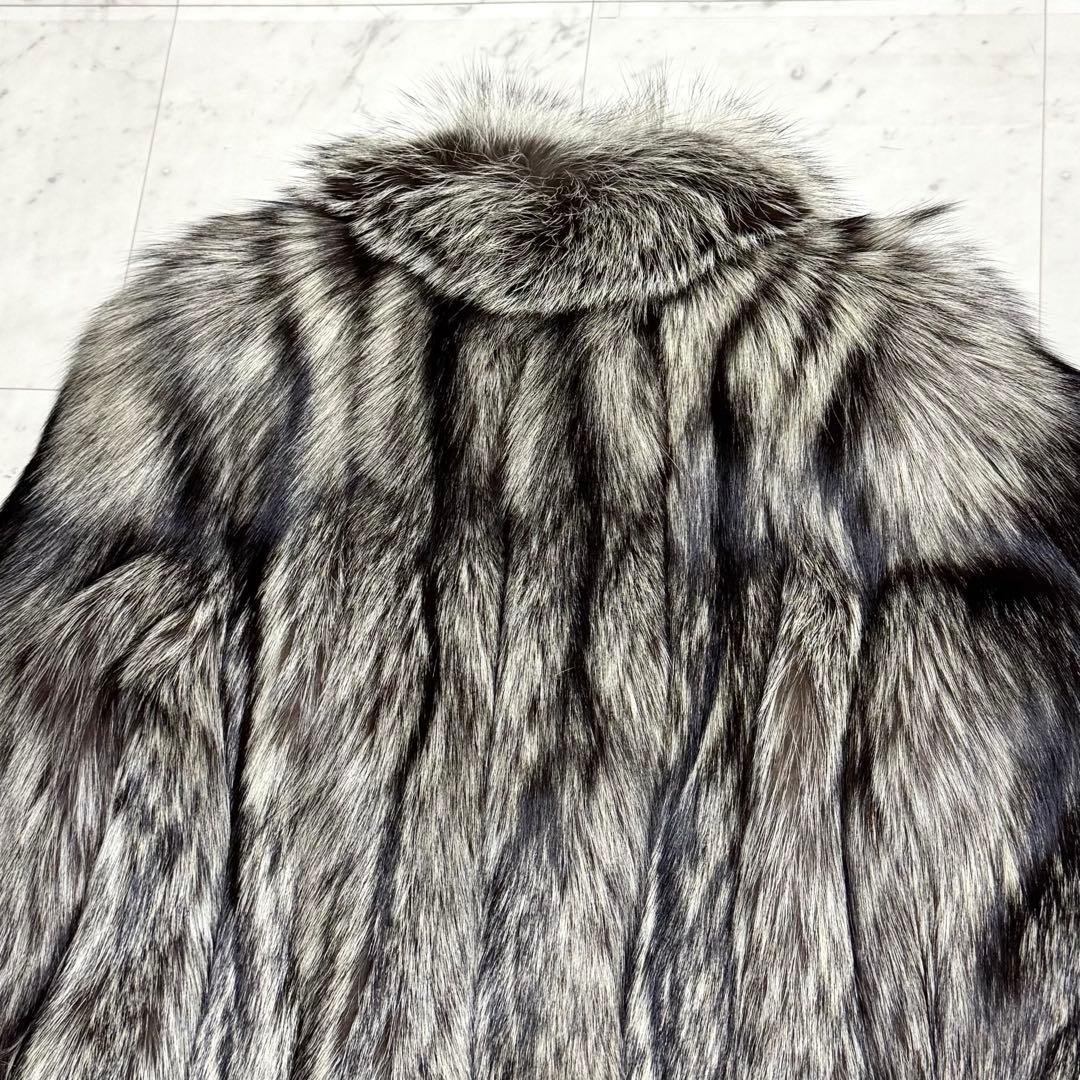 美品 SAGA FOX  毛皮コート 裏地ペイズリー柄 金サガ 11号