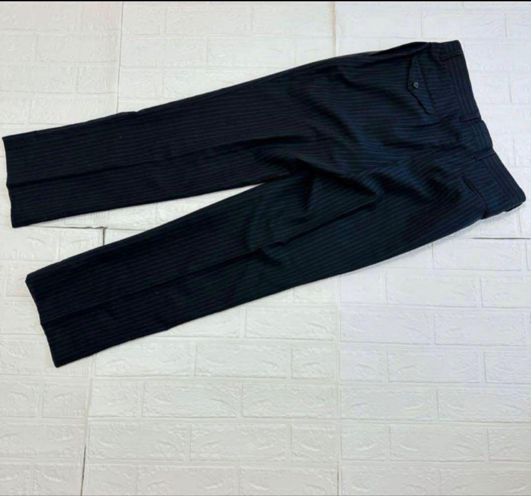 BURBERRY LONDON ストライプ 背抜き 裏地ロゴ 薄手