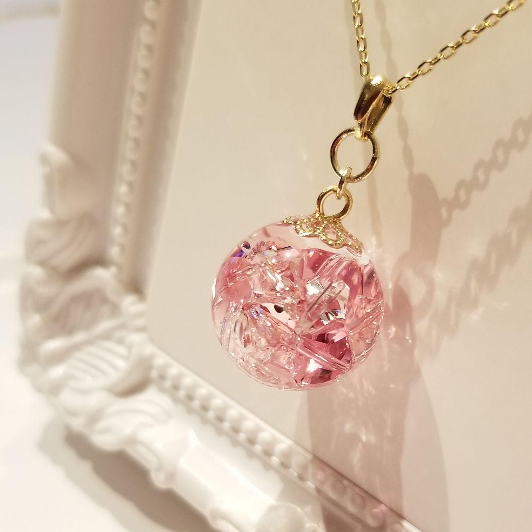 1675.スワロ入り♡ ドーム型レジンリング♡