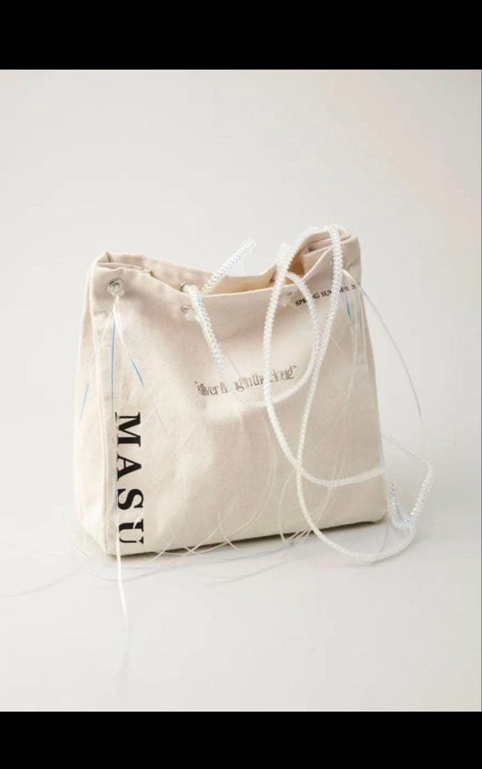 バッグ MASU PEARL STRAP SHOULDER BAG