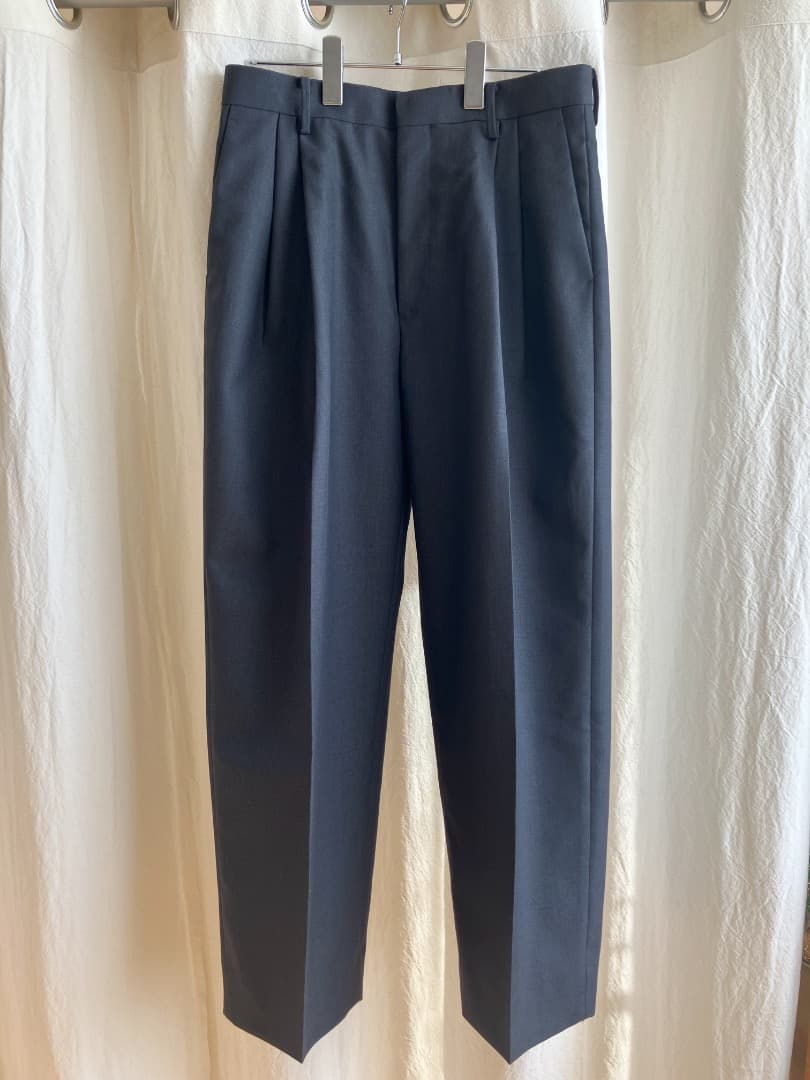 パンツ AURALEE / Bluefaced Wool Wide Slacks