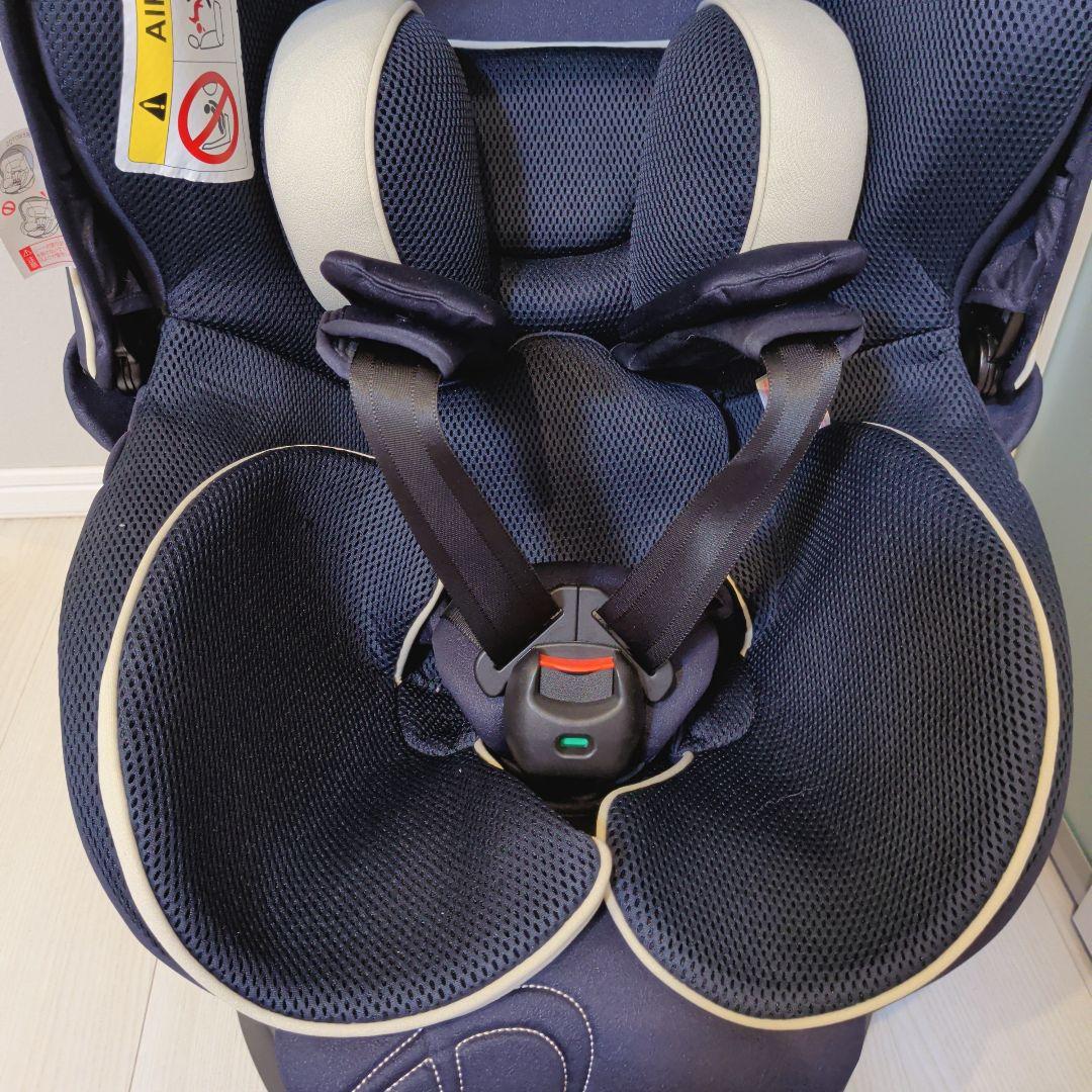 【極美品】エールべべ クルット5i グランスISOFIX最上位モデル ネイビー