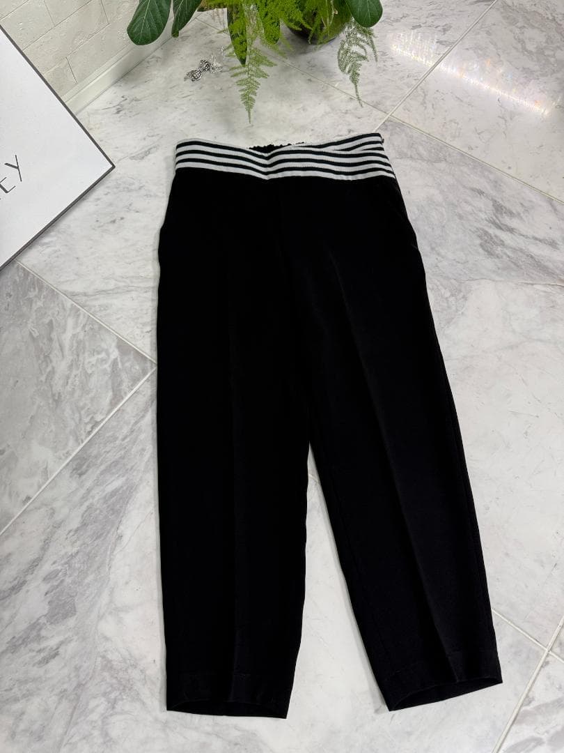 ra\" chel chelボーダーズアットバルコニーテーパードパンツ36