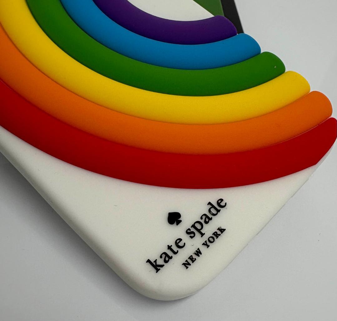 【新品未使用】ケイトスペード iPhone 14 Pro ケース レインボー