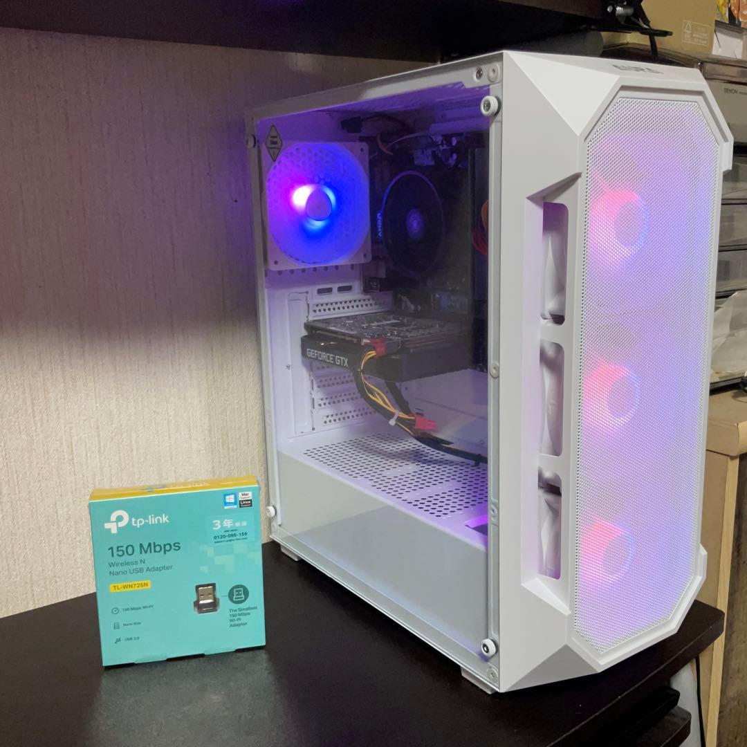 白ゲーミングPC Ryzen5 3500/GTX1660super