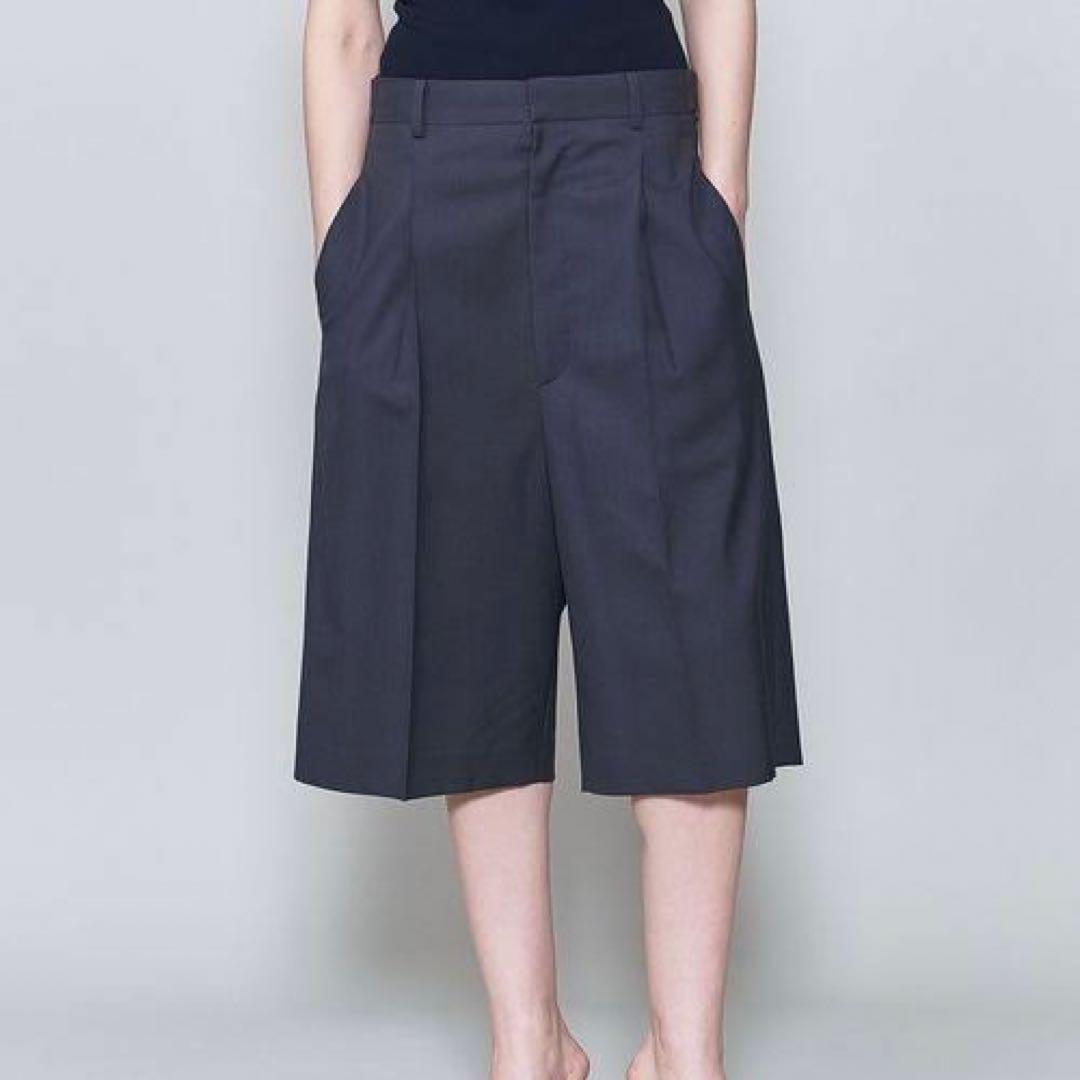 6 ROKU トロピカル クロス ハーフパンツ ショーツ グレー 36 美品