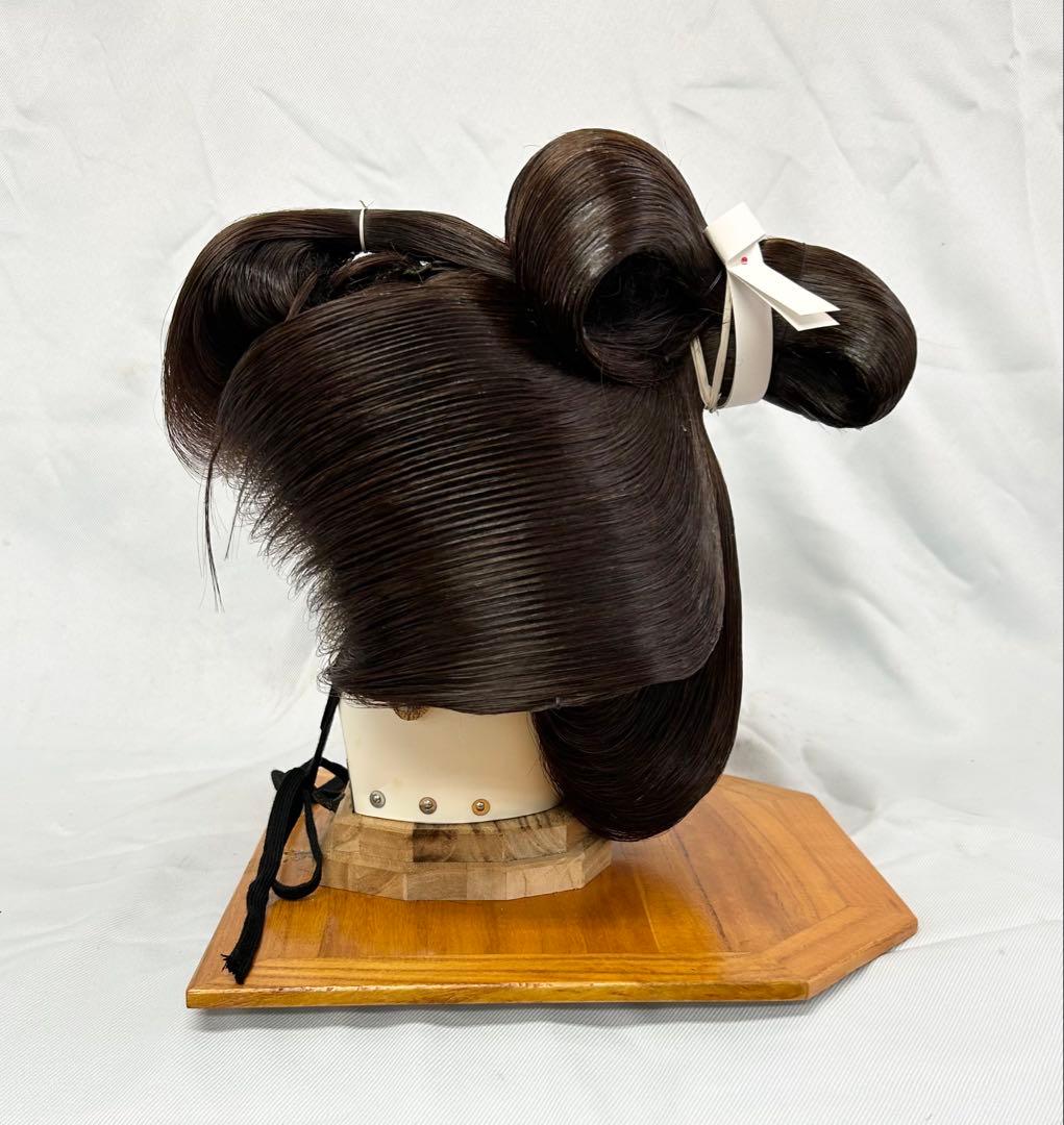 日本髪かつら　大衆演劇かつら　しげもり中サイズ　　つぶし島田