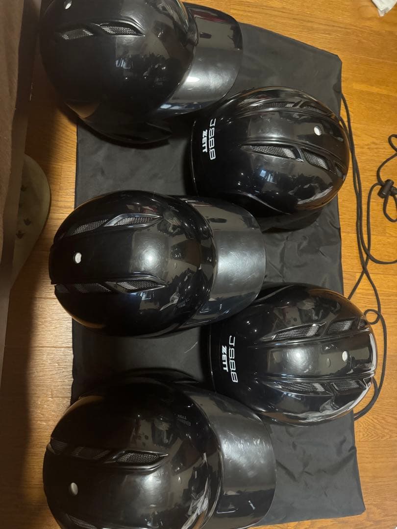 軟式用　ヘルメット　両耳　黒