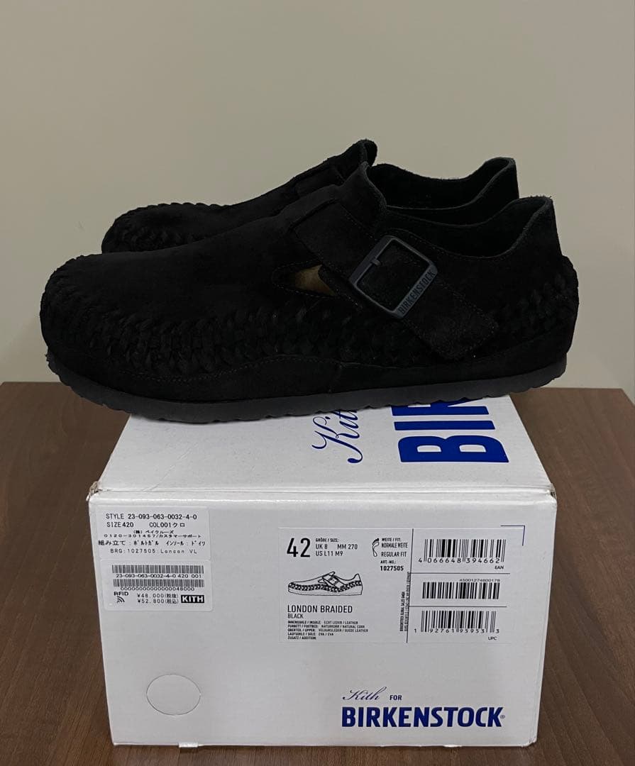 KITH × BIRKENSTOCK Braided London Black