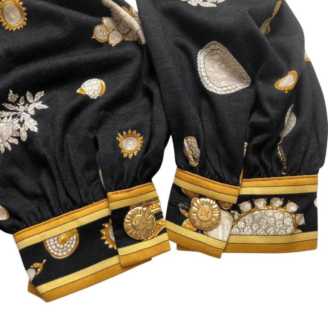 LEONARD⭐️レオナール ジュエリー柄 ワンピース ロング Lサイズ ブラック