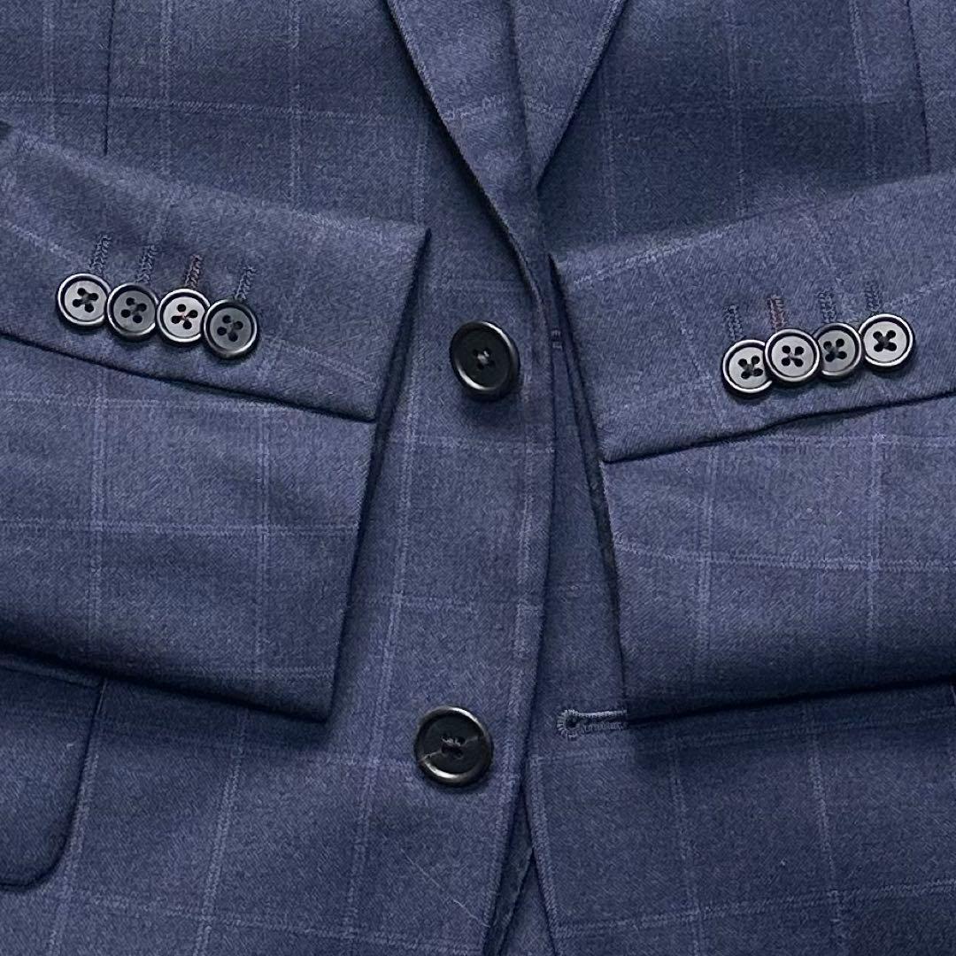 未使用級 現行 ポールスミス 上質ロロピ 光沢 2ピース 総裏 チェック M