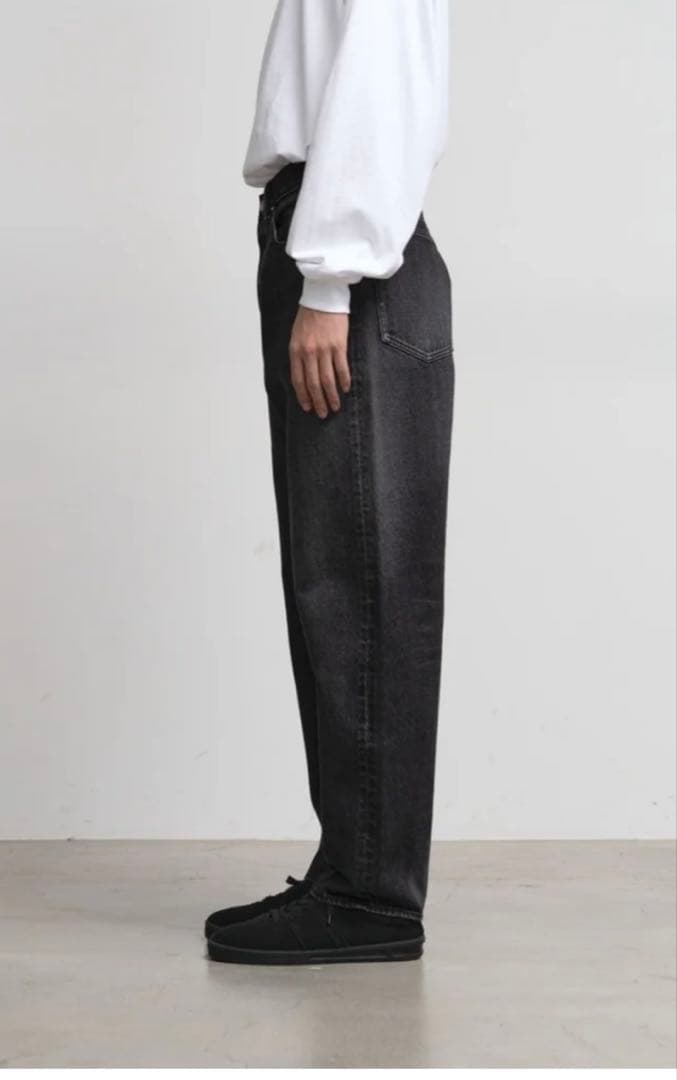 グラフペーパーSelvageDenimFivePocketデニム ブラック