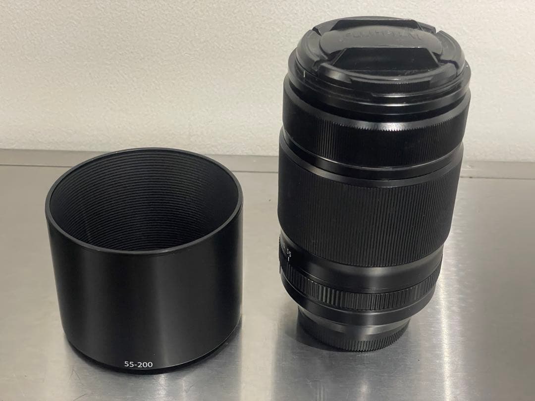 FujifilmX-E2シルバー 27パンケーキ&55-200ズーム 付属品多数