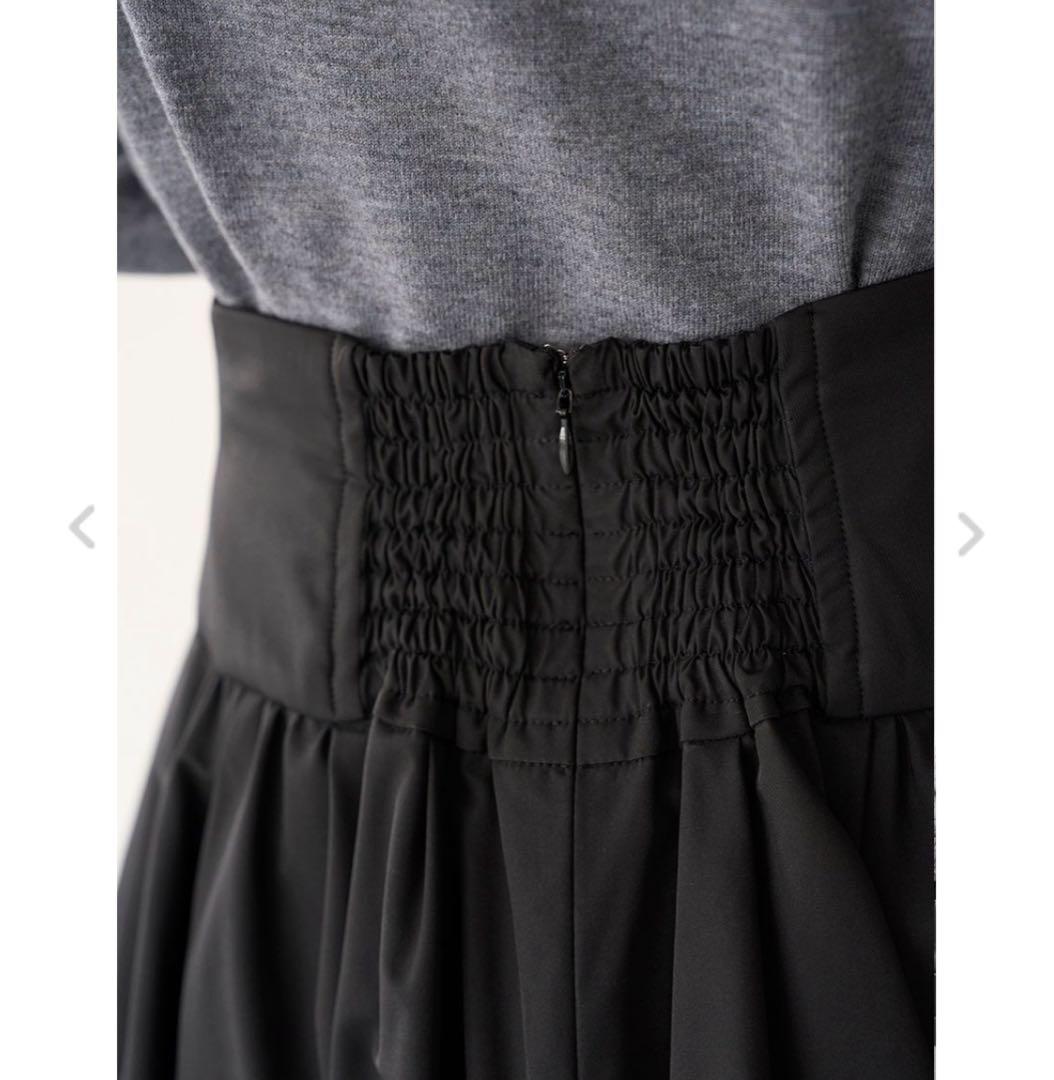 【新品未使用】snidel スナイデル　バルーンミニスカート　ブラック　サイズ0